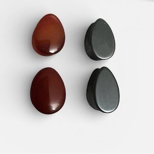 Two sets of Teardrop Stone plugs 5/8